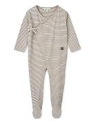 Liewood Bolde Baby Stripe Jumpsuit Kräm