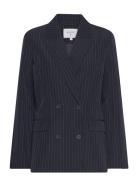 Dante6 D6Neige Pinstripe Blazer Marinblå