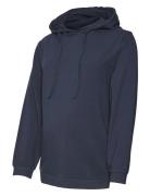 Mamalicious Mlmille L/S Sweat Hood Noos Marinblå