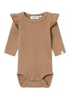 Lil'Atelier Nbfthoro Ls Slim Body Lil Brun