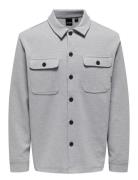 ONLY & SONS Onsnewkodyl Overshirt Sweat Noos Grå