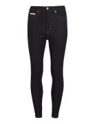 Calvin Klein Jeans High Rise Super Skinny Ankle Marinblå