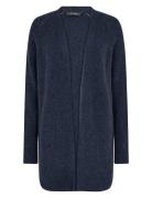 MOS MOSH Thora Long Cardigan Marinblå