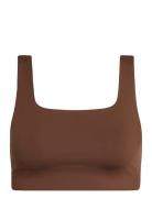 Girlfriend Collective Tommy Bra, Square-Neck Brun