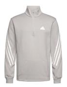 Adidas Sportswear M Fi 3S Halfzip Grå