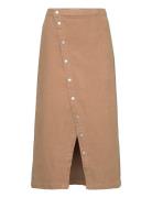 Mango Butt D Corduroy Skirt Beige