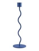 Cooee Design Curved Candleholder 26Cm Royal Blue Blå