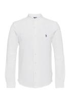 Polo Ralph Lauren Featherweight Mesh-Ls Fb Mandarin C Vit