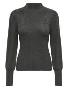 ONLY Onlkatia L/S Highneck Pullover Knt Noos Grå