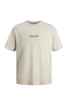 Jack & J S Jorvesterbro Tee Ss Crew Neck Noos Mni Beige