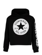 Converse Converse Signature Cropped Hoodie Svart