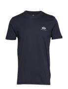 Alpha Industries Basic T Small Logo Marinblå