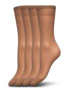 Lindex Socks 20 Den 4-P The Matt Beige