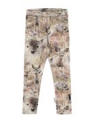 Gugguu Print Leggings Beige