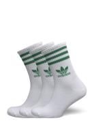 Adidas Originals 3 Stripes Crew Sock 3 Pair Pack Vit