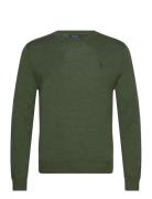 Polo Ralph Lauren Slim Fit Washable Wool Crewneck Sweater Grön