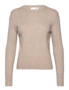 Vila Vicomfy O-Neck L/S Knit Top- Noos Beige