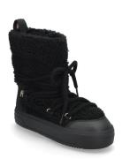 Tommy Hilfiger Lace-Up Faux Shearling Snowboot Svart