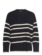 Vero Moda Maternity Vmmsaba Ls O-Neck Stripe Pullover Ga Svart