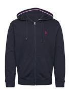 U.S. Polo Assn. Uspa Sweat Hood/Zip Erdi Men Marinblå