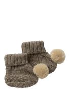 Name It Nbfwrilla Wool Knit Slippers W/Dot Brun