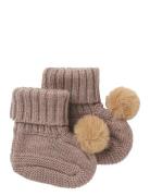 Name It Nbfwrilla Wool Knit Slippers W/Dot Lila