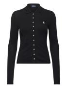 Polo Ralph Lauren Butt D-Placket Long-Sleeve Polo Shirt Svart