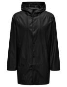 ONLY & SONS Onsluca Rain Coat Otw Noos Svart