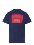 Hugo Kids Short Sleeves Tee-Shirt Marinblå