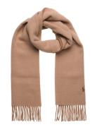 Polo Ralph Lauren Fringe-Trim Wool Scarf Brun