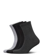 Lindex 4 Pack Sock Plain Grå