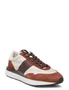 Polo Ralph Lauren Train 89 Suede-Paneled Sneaker Brun