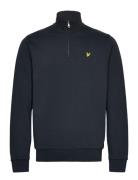Lyle & Scott Loopback Quarter Zip Sweat Marinblå