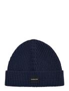 GANT Unisex. Cotton Rib Knit Beanie Marinblå