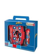 Spider-man Spiderman 4-Pcs. Lunch Box/Alu Bottle/Spoon+Fork Blå