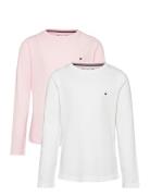 Tommy Hilfiger 2 Pk Ls Tee Rosa