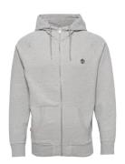 Timberland Exeter River Brushed Back Full Zip Hoodie Medium Grey Heath...