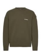 HAN Kjøbenhavn Logo Relaxed Knit Sweater Grön