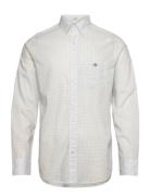 GANT Reg Micro Print Shirt Kräm