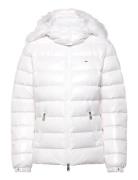 Tommy Jeans Tjw Tonal Hooded Down Jacket Vit