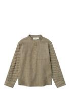 Lil'Atelier Nmmlanu Ls Loose Shirt Lil Khaki Green