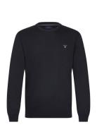 GANT Cotton C-Neck Marinblå