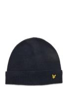 Lyle & Scott Racked Rib Beanie Blå