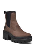 Timberland Everleigh Mid Chelsea Boot Medium Brown Nubuck Brun