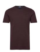 Lindbergh Stripe Tee Burgundy