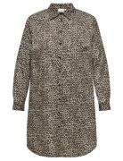 ONLY Carmakoma Carliona Leo L/S Shirt Wvn Svart