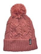 Jack Wolfskin Pompom Beanie Röd