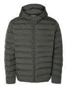 Selected Homme Slhbarry Quilted Hoodjacket Noos Grå