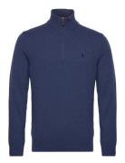 Polo Ralph Lauren Wool Quarter-Zip Sweater Marinblå