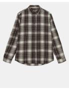 Anerkjendt Akleif Flannel Check Shirt Brun